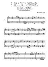 Téléchargez l'arrangement pour piano de la partition de Jean-Philippe-Rameau-La-danse-des-Sauvages en PDF